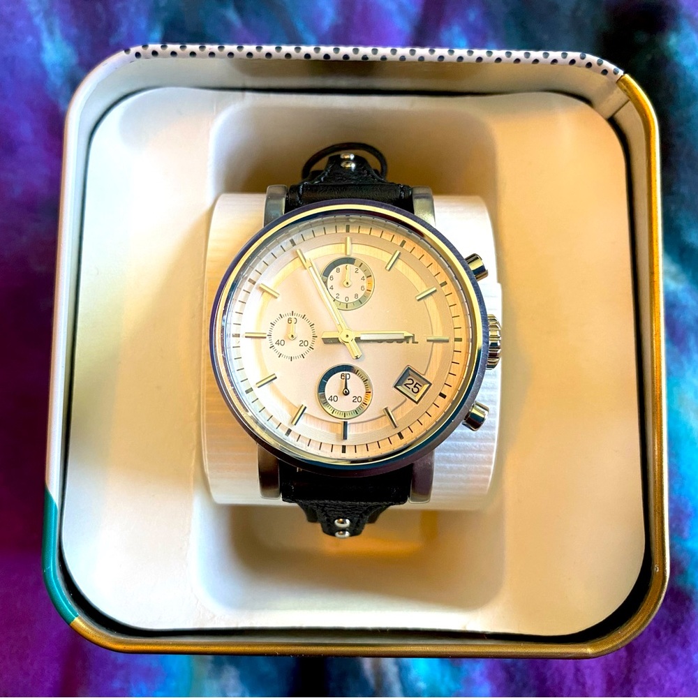 Fossil Boyfriend Chronograph Watch - Black/Silver